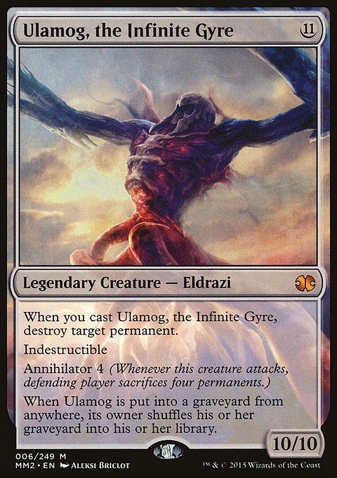 Ulamog, the Infinite Gyre, Modern Masters 2015 #6, Magic: The Gathering card