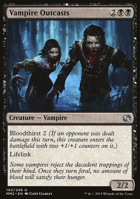 Vampire Outcasts, Modern Masters 2015 #102, Magic: The Gathering card
