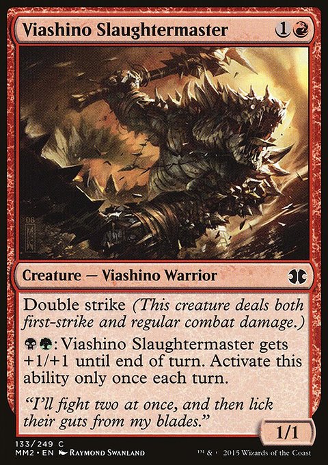 Viashino Slaughtermaster, Modern Masters 2015 #133, Magic: The Gathering card