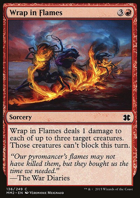 Wrap in Flames, Modern Masters 2015 #136, Magic: The Gathering card