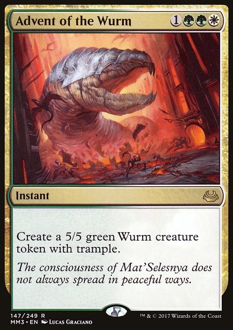 Advent of the Wurm, Modern Masters 2017 #147, Magic: The Gathering card