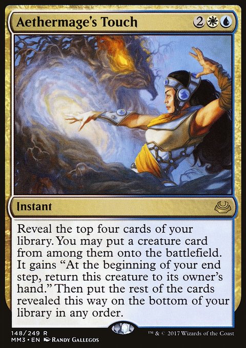 Aethermage's Touch, Modern Masters 2017 #148, Magic: The Gathering card