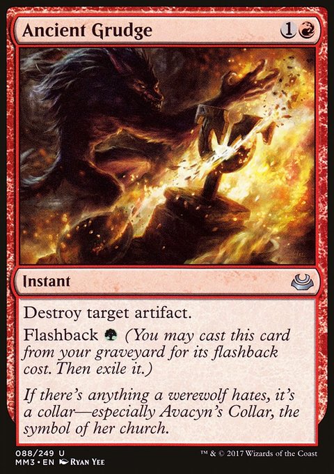 Ancient Grudge, Modern Masters 2017 #88, Magic: The Gathering card