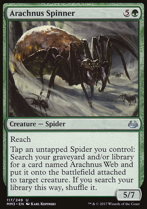 Arachnus Spinner, Modern Masters 2017 #117, Magic: The Gathering card