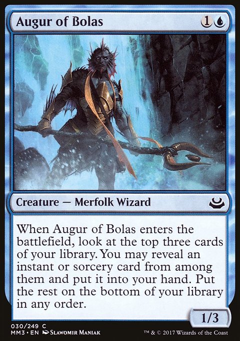Augur of Bolas, Modern Masters 2017 #30, Magic: The Gathering card