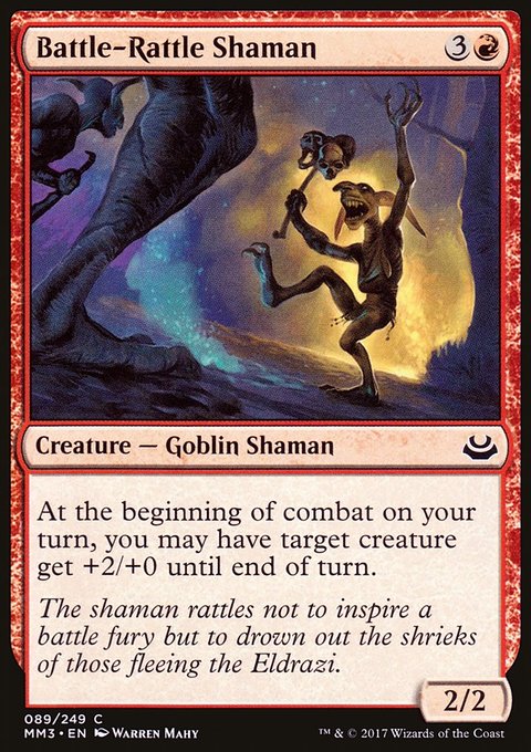 Battle-Rattle Shaman, Modern Masters 2017 #89, Magic: The Gathering card