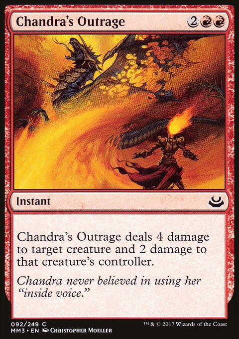 Chandra's Outrage, Modern Masters 2017 #92, Magic: The Gathering card
