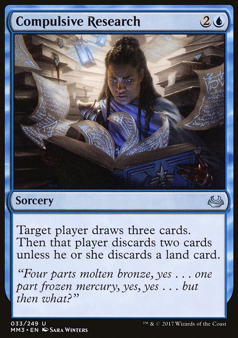 Compulsive Research, Modern Masters 2017 #33, Magic: The Gathering card