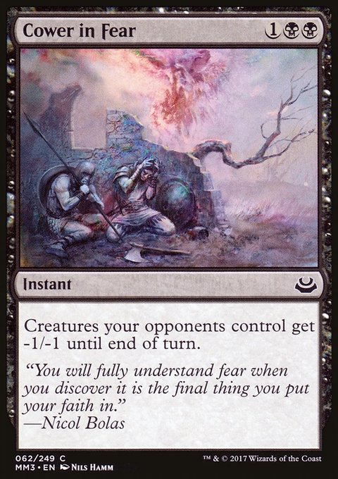Cower in Fear, Modern Masters 2017 #62, Magic: The Gathering card