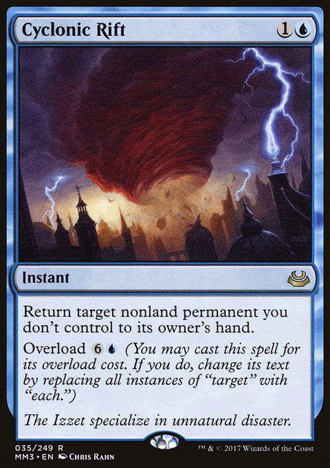 Cyclonic Rift, Modern Masters 2017 #35, Magic: The Gathering card