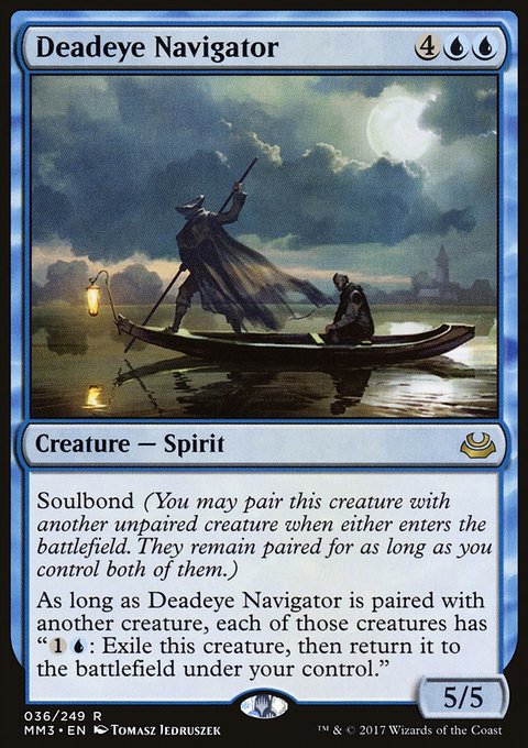Deadeye Navigator, Modern Masters 2017 #36, Magic: The Gathering card