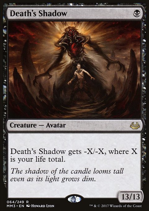 Death's Shadow, Modern Masters 2017 #64, Magic: The Gathering card