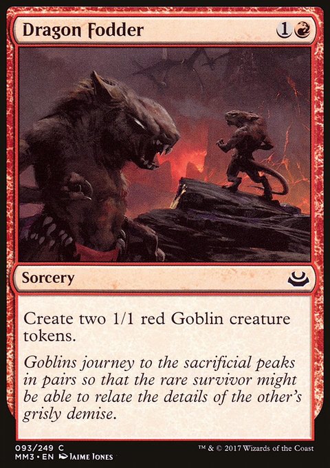 Dragon Fodder, Modern Masters 2017 #93, Magic: The Gathering card