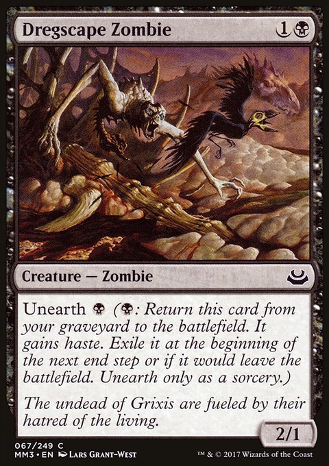 Dregscape Zombie, Modern Masters 2017 #67, Magic: The Gathering card