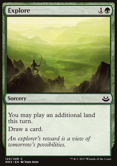 Explore, Modern Masters 2017 #125, Magic: The Gathering card