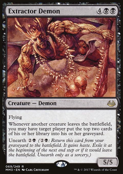 Extractor Demon, Modern Masters 2017 #69, Magic: The Gathering card
