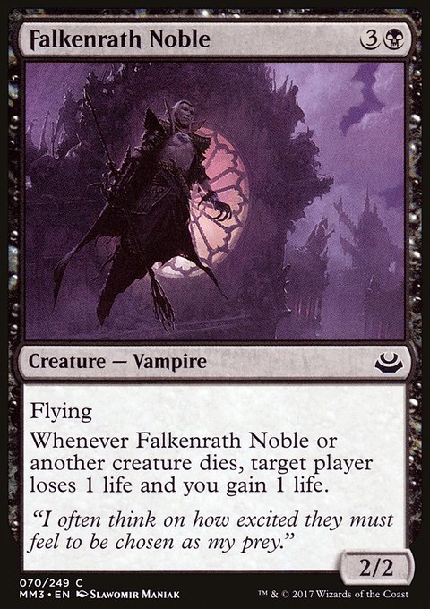 Falkenrath Noble, Modern Masters 2017 #70, Magic: The Gathering card
