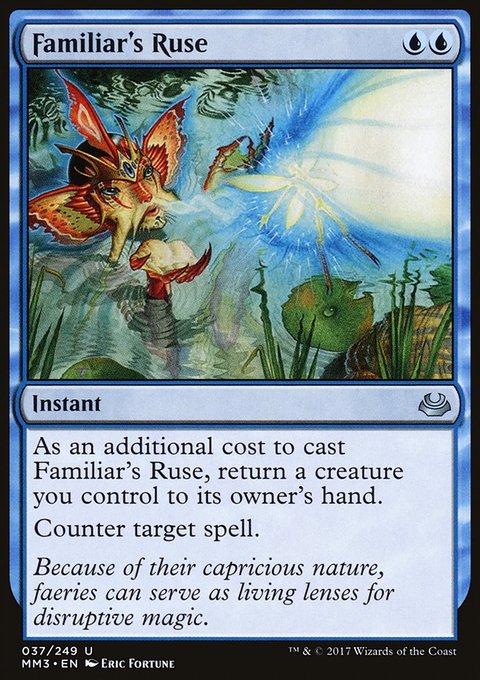 Familiar's Ruse, Modern Masters 2017 #37, Magic: The Gathering card