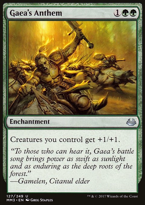 Gaea's Anthem, Modern Masters 2017 #127, Magic: The Gathering card