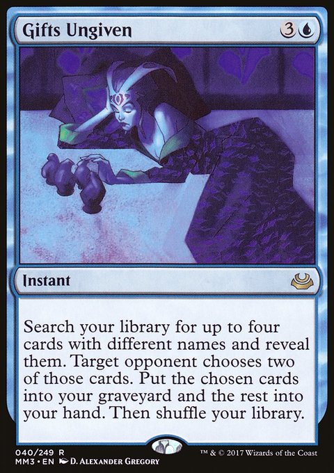 Gifts Ungiven, Modern Masters 2017 #40, Magic: The Gathering card
