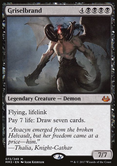 Griselbrand, Modern Masters 2017 #72, Magic: The Gathering card