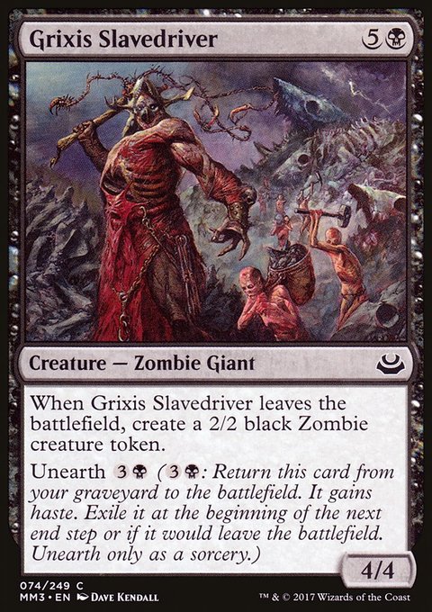 Grixis Slavedriver, Modern Masters 2017 #74, Magic: The Gathering card