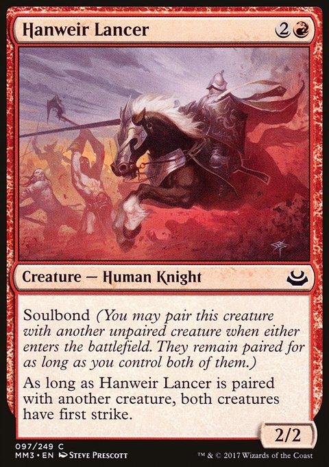 Hanweir Lancer, Modern Masters 2017 #97, Magic: The Gathering card