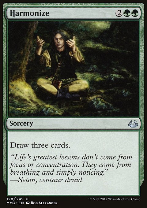 Harmonize, Modern Masters 2017 #128, Magic: The Gathering card