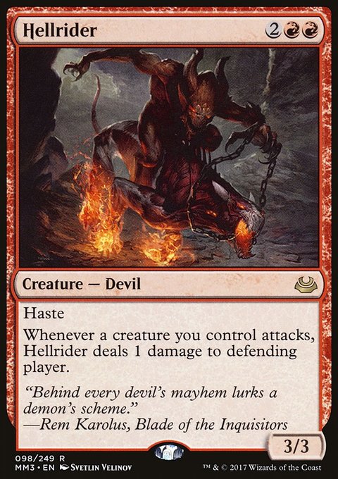 Hellrider, Modern Masters 2017 #98, Magic: The Gathering card