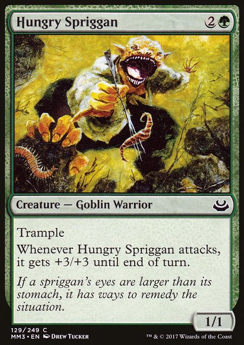 Hungry Spriggan, Modern Masters 2017 #129, Magic: The Gathering card