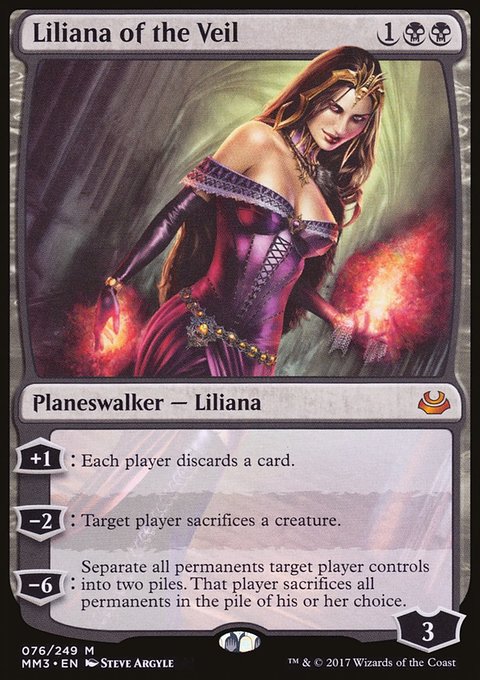 Liliana of the Veil, Modern Masters 2017 #76, Magic: The Gathering card