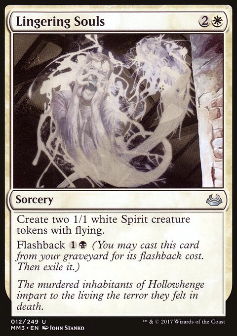 Lingering Souls, Modern Masters 2017 #12, Magic: The Gathering card