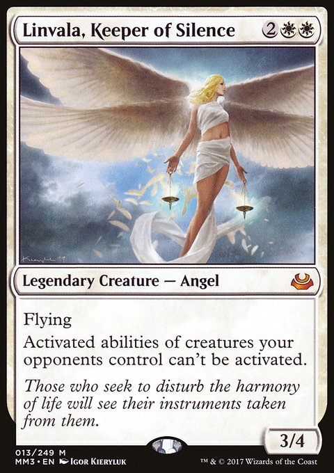 Linvala, Keeper of Silence, Modern Masters 2017 #13, Magic: The Gathering card