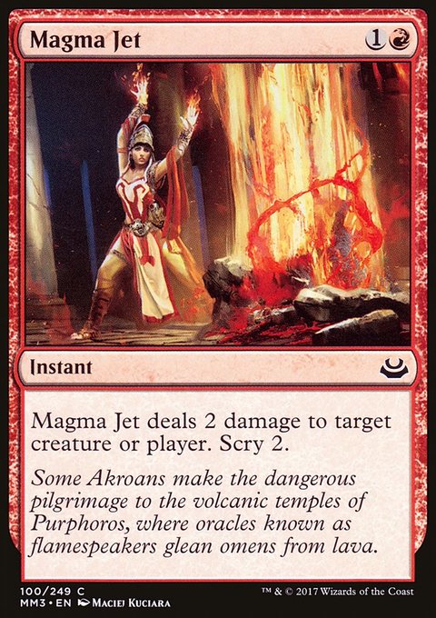 Magma Jet, Modern Masters 2017 #100, Magic: The Gathering card