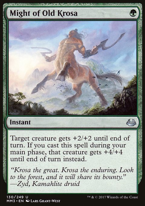 Might of Old Krosa, Modern Masters 2017 #130, Magic: The Gathering card