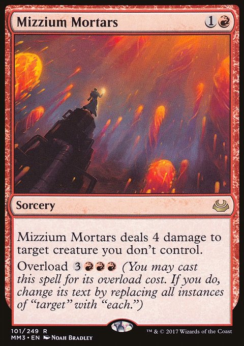 Mizzium Mortars, Modern Masters 2017 #101, Magic: The Gathering card