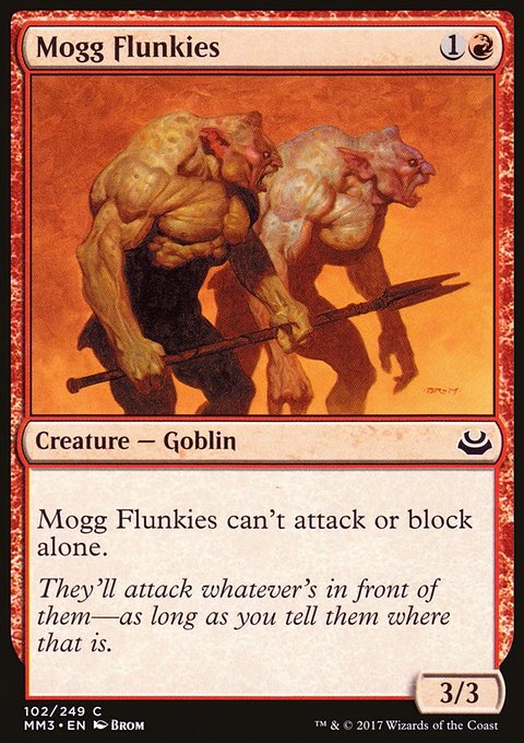 Mogg Flunkies, Modern Masters 2017 #102, Magic: The Gathering card