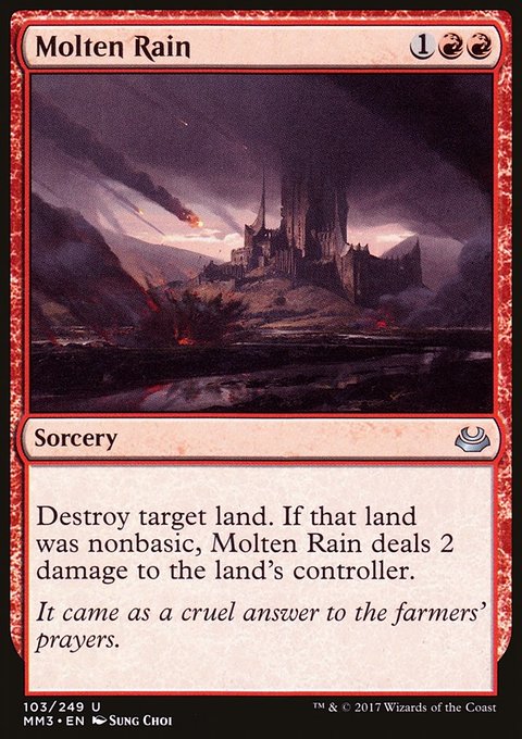 Molten Rain, Modern Masters 2017 #103, Magic: The Gathering card