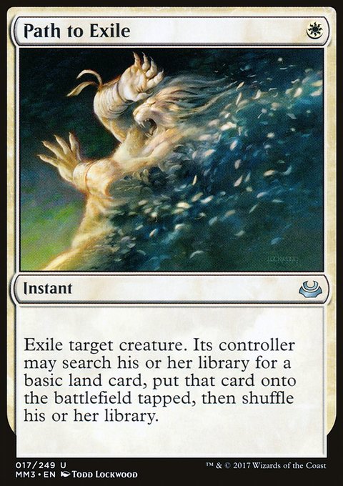 Path to Exile, Modern Masters 2017 #17, Magic: The Gathering card