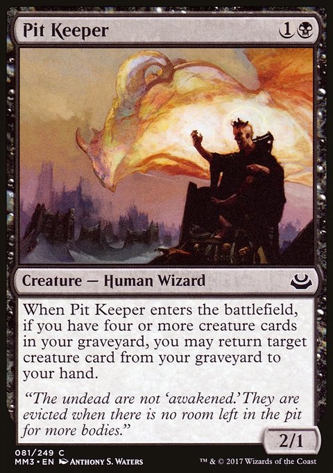 Pit Keeper, Modern Masters 2017 #81, Magic: The Gathering card