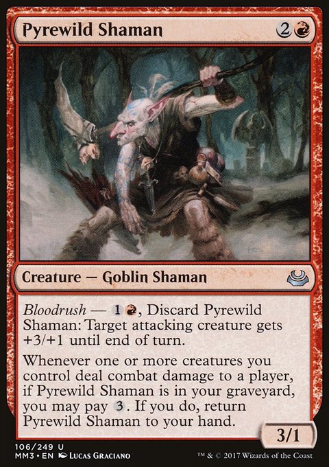 Pyrewild Shaman, Modern Masters 2017 #106, Magic: The Gathering card