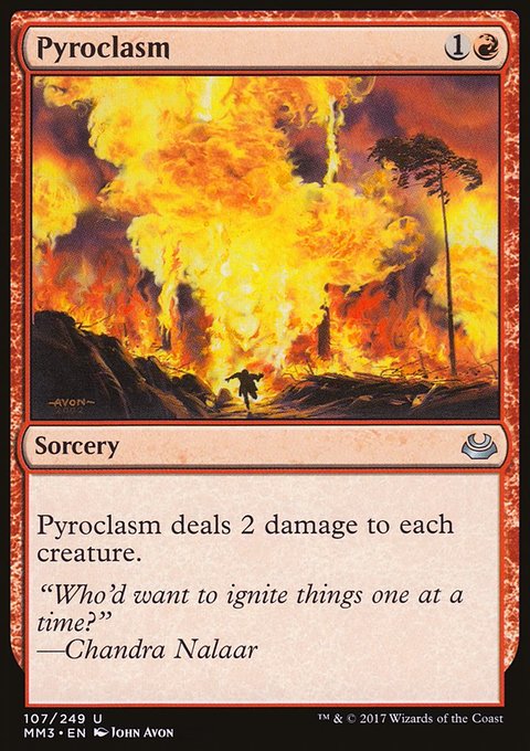 Pyroclasm, Modern Masters 2017 #107, Magic: The Gathering card