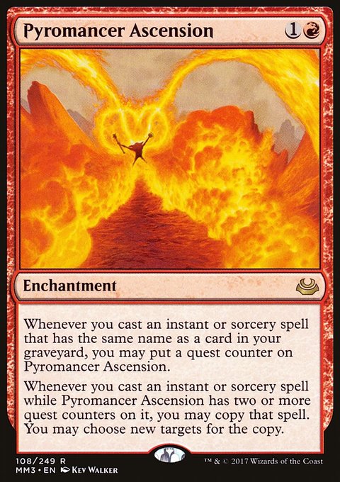 Pyromancer Ascension, Modern Masters 2017 #108, Magic: The Gathering card