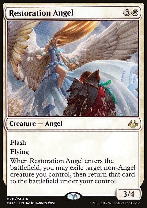 Restoration Angel, Modern Masters 2017 #20, Magic: The Gathering card