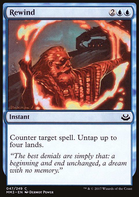 Rewind, Modern Masters 2017 #47, Magic: The Gathering card