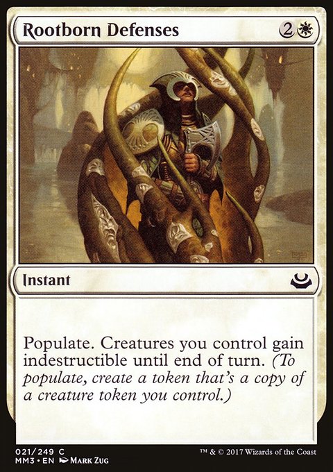 Rootborn Defenses, Modern Masters 2017 #21, Magic: The Gathering card