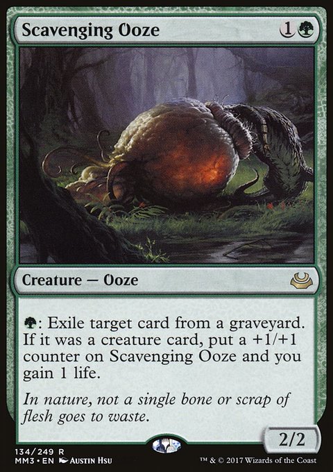 Scavenging Ooze, Modern Masters 2017 #134, Magic: The Gathering card