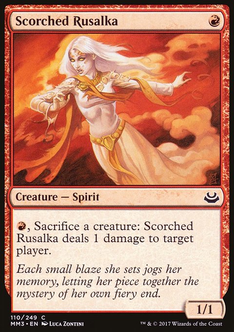 Scorched Rusalka, Modern Masters 2017 #110, Magic: The Gathering card