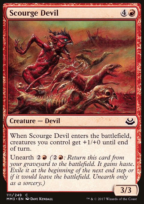 Scourge Devil, Modern Masters 2017 #111, Magic: The Gathering card