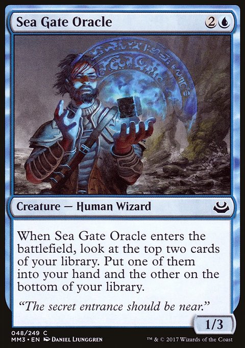 Sea Gate Oracle, Modern Masters 2017 #48, Magic: The Gathering card